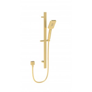 Eden Brushed Gold Square Sliding Shower Set